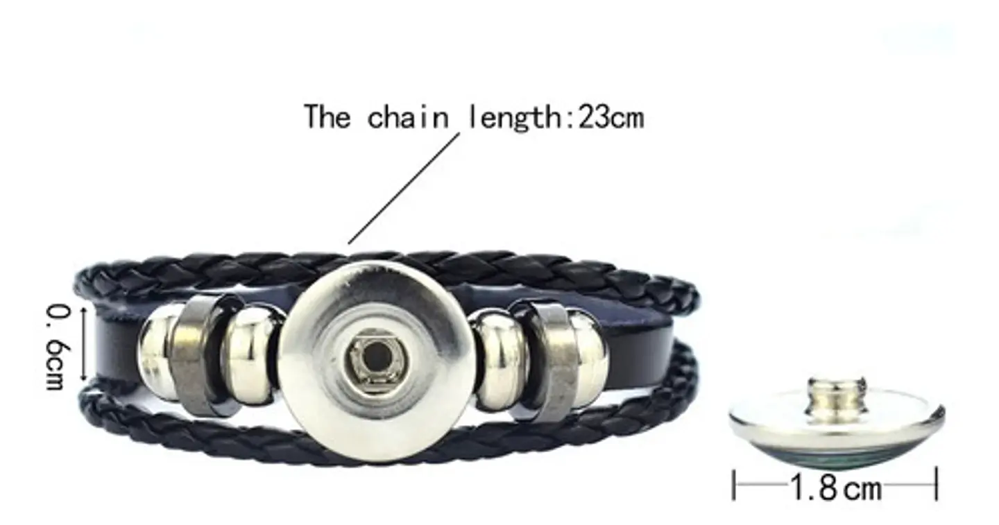 Pulsera Manilla Cuero Para Hombre Mujer Banda Rock Slipknot 2