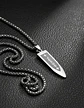 Collar Para Hombre Con Dije Bala Jesus De Acero Color Oro - Miniatura 23