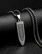 Collar Para Hombre Con Dije Bala Jesus De Acero Color Oro - Miniatura 25