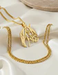 Collar Para Hombre Mujer Con Dije Caballo De Acero Color Oro - Miniatura 3