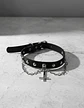 Collar Choker Gotico Para Mujer Y Dije Cruz Invertida Acero - Miniatura 4