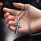 Collar Para Hombre Mujer Con Dije Cruz Catolica Color Plata - Miniatura 7