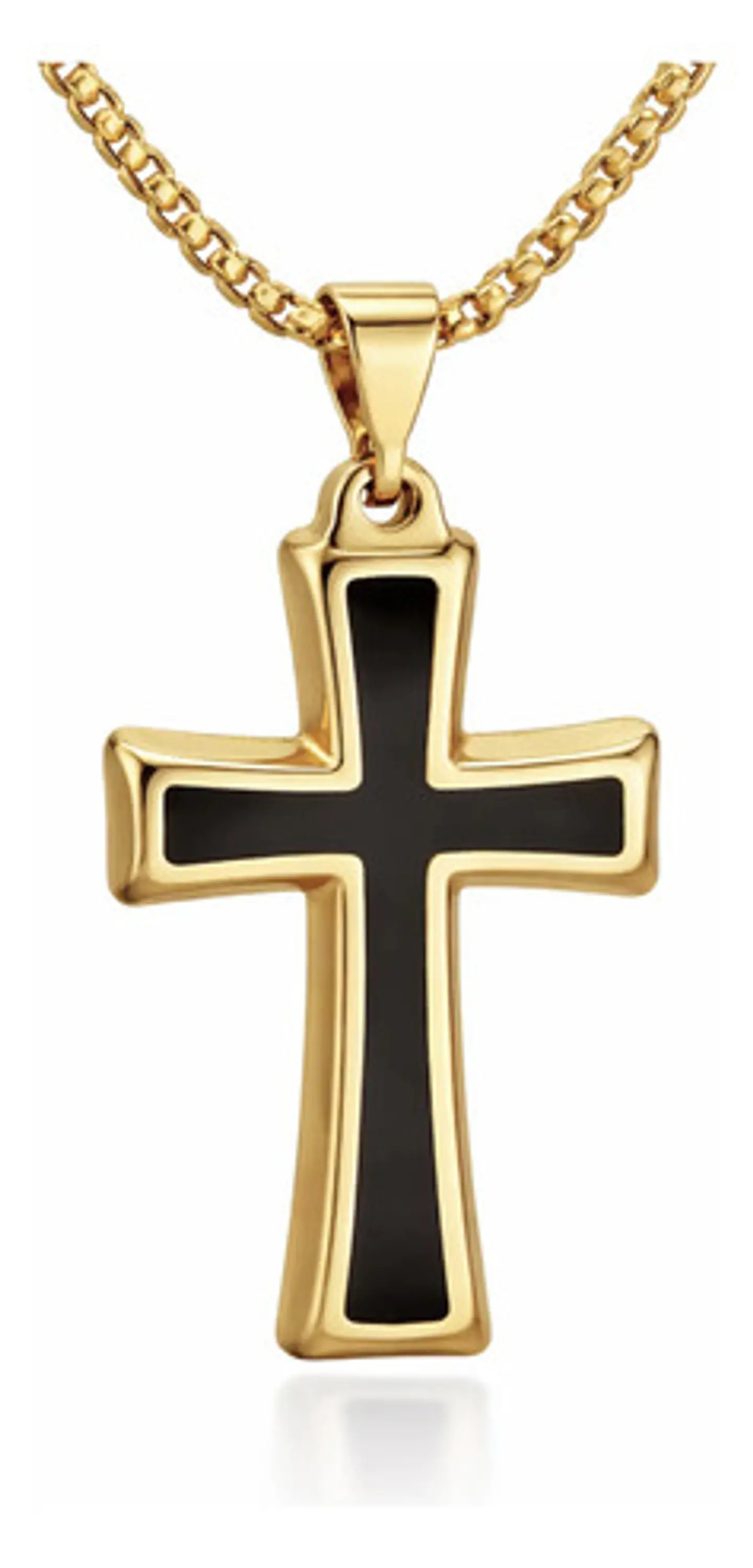 Collar Para Hombre Mujer Con Dije Cruz Catolica Color Plata 10