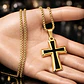 Collar Para Hombre Mujer Con Dije Cruz Catolica Color Plata - Miniatura 13