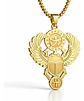 Collar Hombre Mujer Y Dije Ojo De Horus Escarabeo Color Oro - Miniatura 1