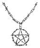 Colla Para Mujer Alambre De Puas Y Dije Estrella Pentagrama - Miniatura 1