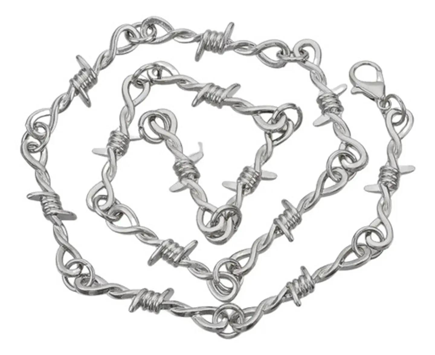 Colla Para Mujer Alambre De Puas Y Dije Estrella Pentagrama 4