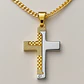 Collar Para Hombres Y Mujeres Dije Cruz De Acero Color Plata - Miniatura 14