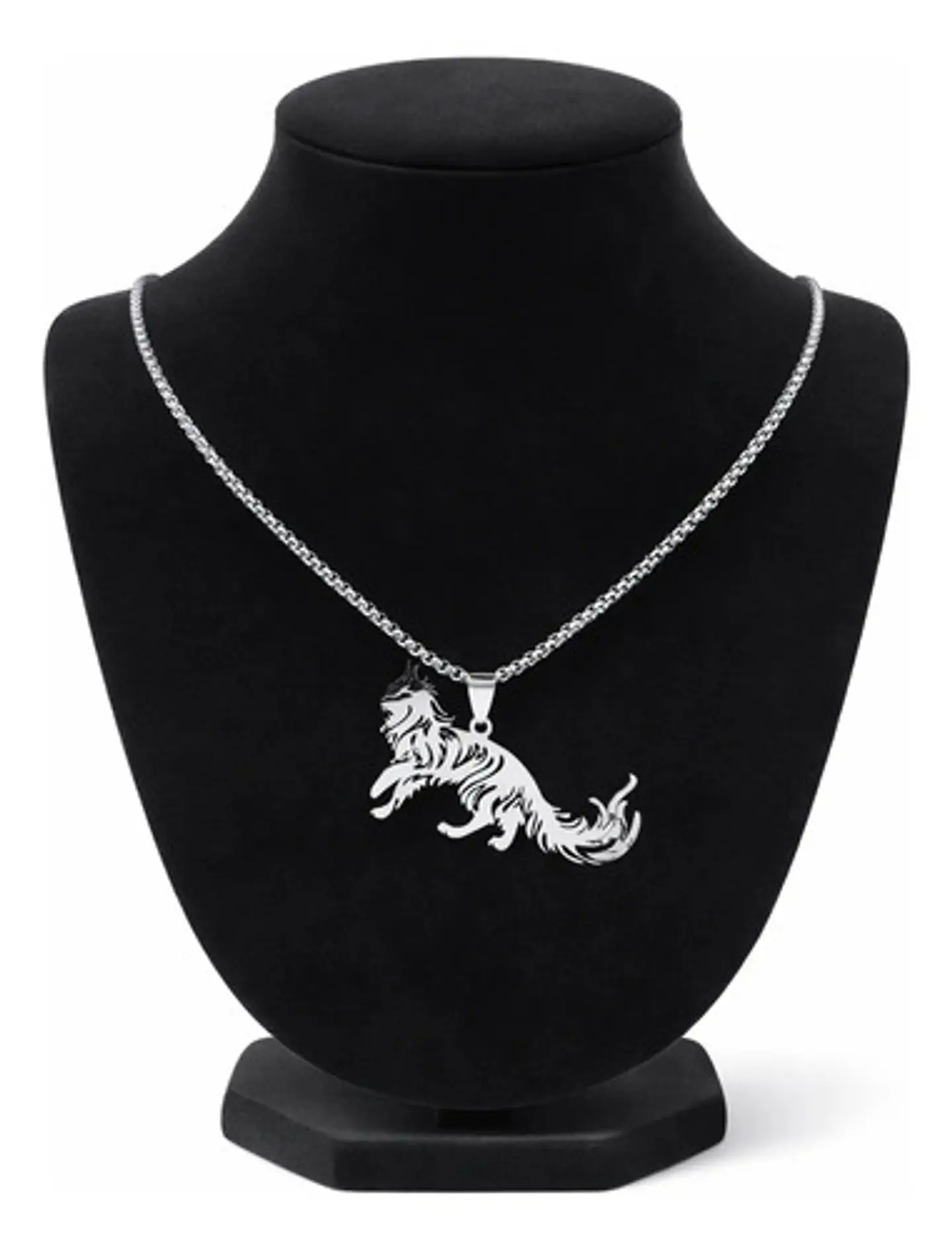 Collar En Acero Dorado Para Hombre Y Mujer Dije Gato Persa 2