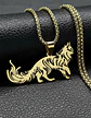 Collar En Acero Dorado Para Hombre Y Mujer Dije Gato Persa - Miniatura 15