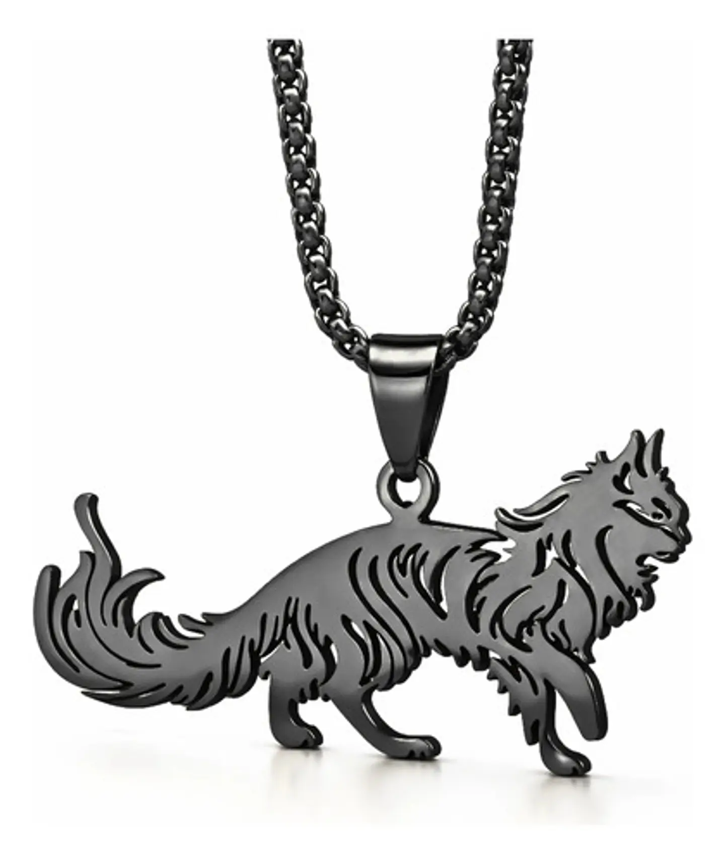 Collar En Acero Dorado Para Hombre Y Mujer Dije Gato Persa 19