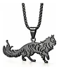 Collar En Acero Dorado Para Hombre Y Mujer Dije Gato Persa - Miniatura 19