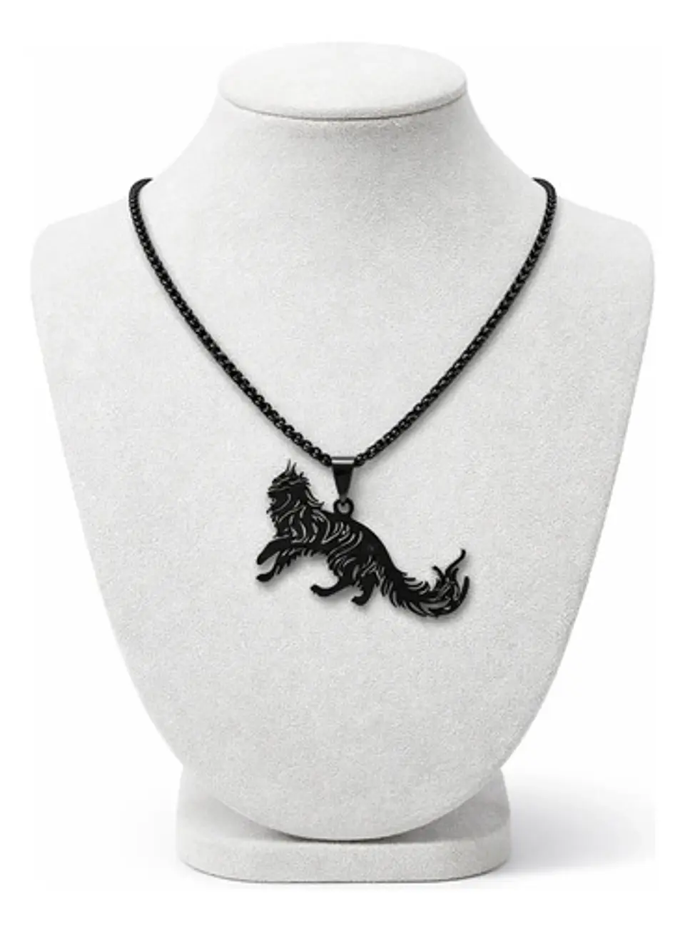 Collar En Acero Dorado Para Hombre Y Mujer Dije Gato Persa 20