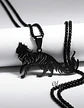 Collar En Acero Dorado Para Hombre Y Mujer Dije Gato Persa - Miniatura 21