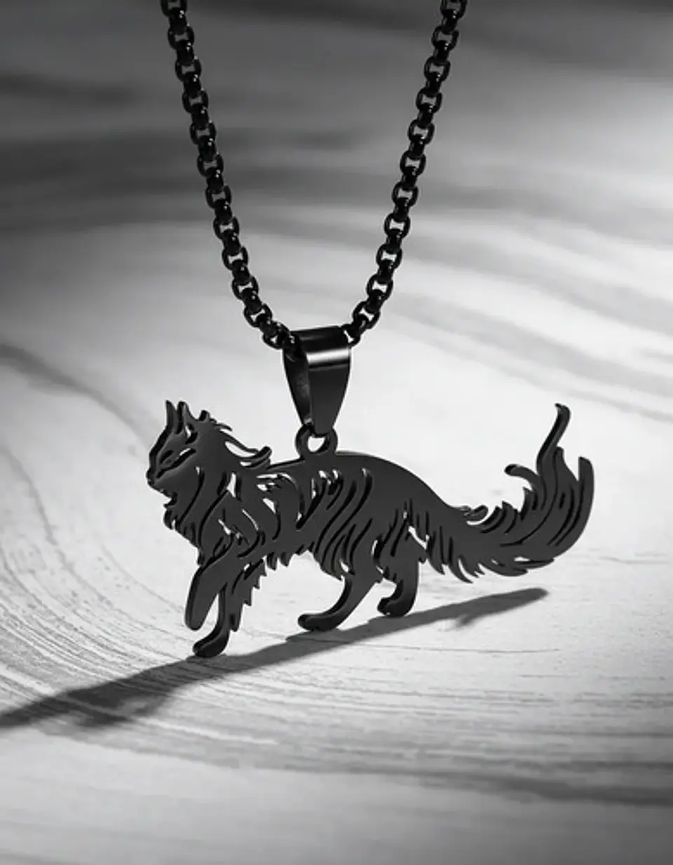 Collar En Acero Dorado Para Hombre Y Mujer Dije Gato Persa 24