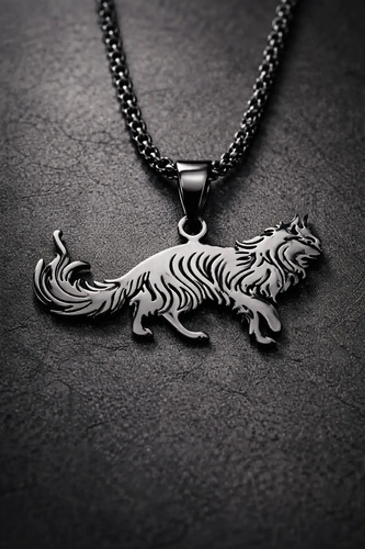 Collar En Acero Dorado Para Hombre Y Mujer Dije Gato Persa 27