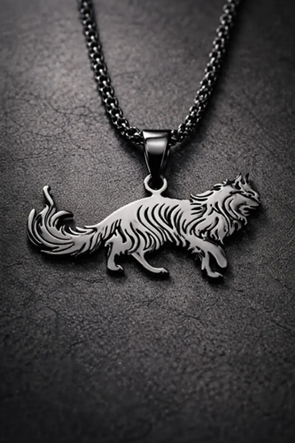 Collar En Acero Dorado Para Hombre Y Mujer Dije Gato Persa 27