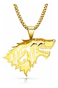 Collar De Acero Para Hombre Mujer Dije Game Of Thrones Lobo - Miniatura 1