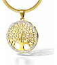 Collar Para Mujer Con Dije Arbol De La Vida Acero Color Oro - Miniatura 1
