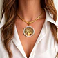 Collar Para Mujer Con Dije Arbol De La Vida Acero Color Oro - Miniatura 3