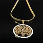 Collar Para Mujer Con Dije Arbol De La Vida Acero Color Oro - Miniatura 8