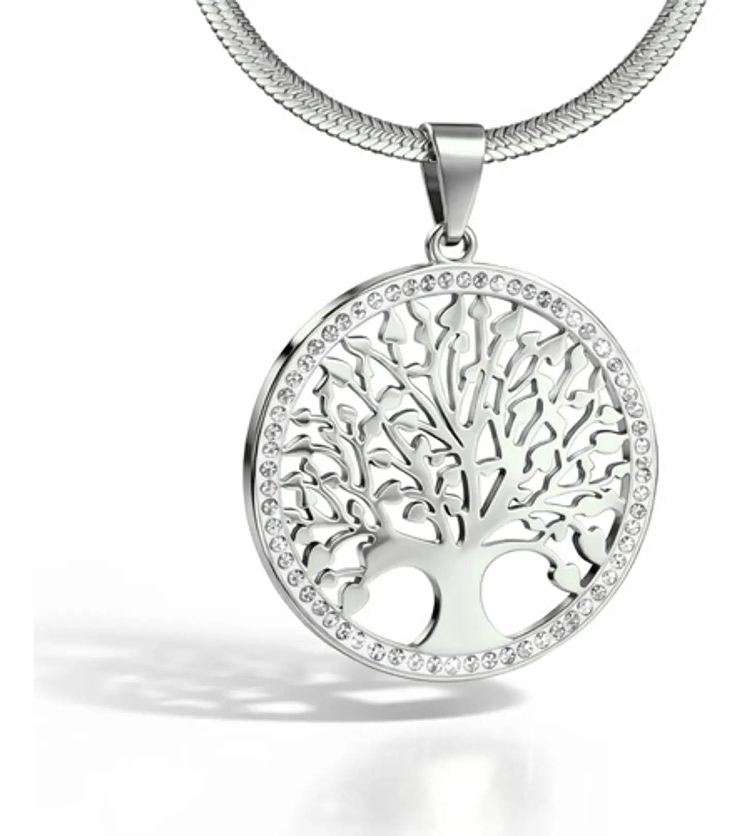 Collar Para Mujer Con Dije Arbol De La Vida Acero Color Oro 10