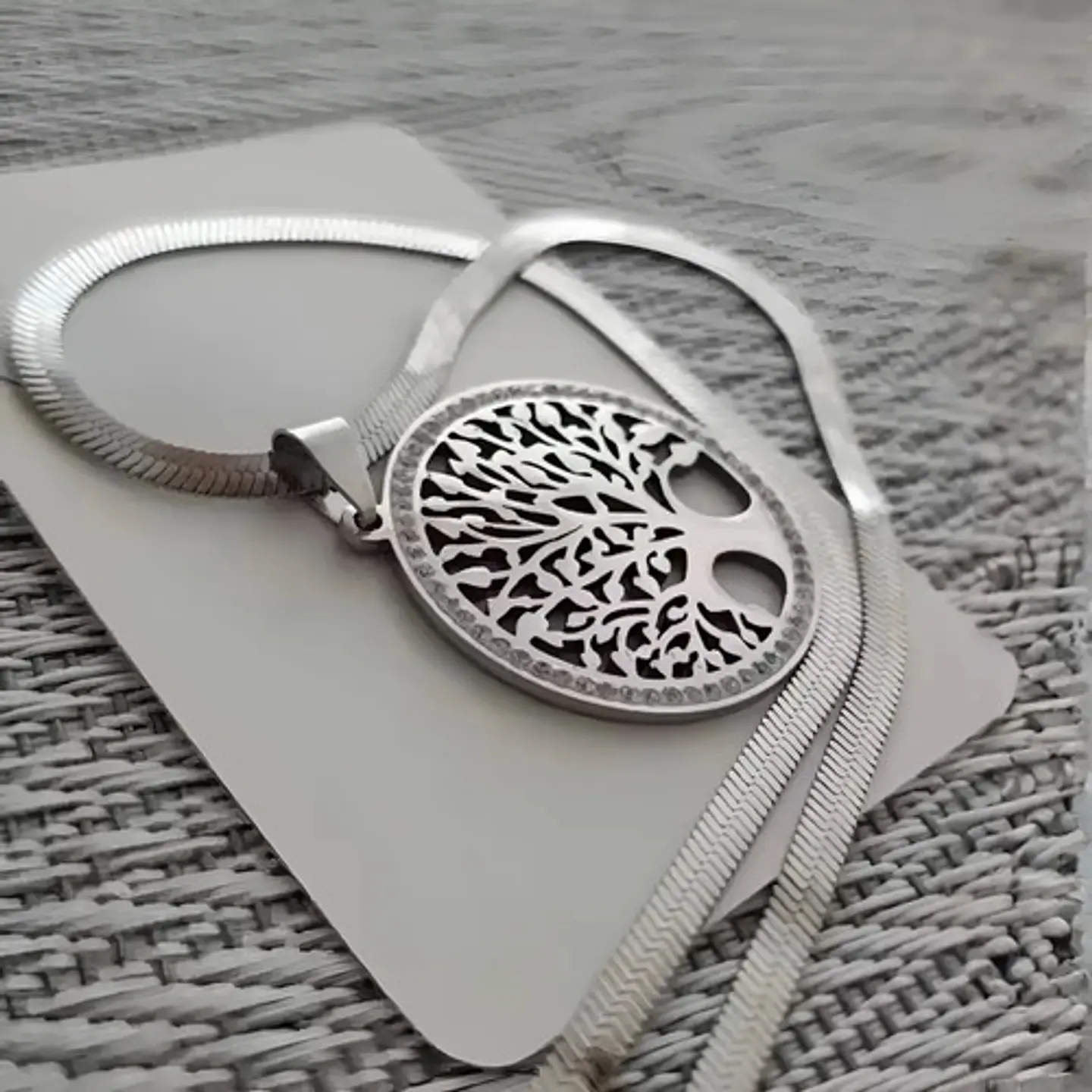 Collar Para Mujer Con Dije Arbol De La Vida Acero Color Oro 13