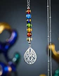 Collar Para Mujer Con Dije Flor De Loto 7 Chakras Yoga Acero - Miniatura 5