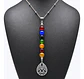 Collar Para Mujer Con Dije Flor De Loto 7 Chakras Yoga Acero - Miniatura 10