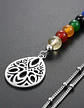 Collar Para Mujer Con Dije Flor De Loto 7 Chakras Yoga Acero - Miniatura 15