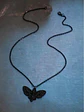 Colla Para Mujer Con Dije Polilla Mariposa Calavera Craneo - Miniatura 4