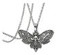 Colla Para Mujer Con Dije Polilla Mariposa Calavera Craneo - Miniatura 5
