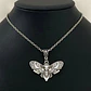Colla Para Mujer Con Dije Polilla Mariposa Calavera Craneo - Miniatura 6