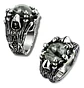 Anillo Ojo De Dragón Craneo Calavera Acero Inoxidable Hombre - Miniatura 2