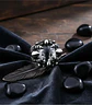 Anillo Ojo De Dragón Craneo Calavera Acero Inoxidable Hombre - Miniatura 7
