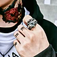 Anillo Ojo De Dragón Craneo Calavera Acero Inoxidable Hombre - Miniatura 9