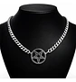 Collar Para Hombre Mujer Choker Gargantilla Dije Pentagrama Negro - Miniatura 3