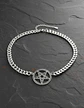 Collar Para Hombre Mujer Choker Gargantilla Dije Pentagrama Negro - Miniatura 4