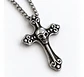 Collar En Acero Para Hombre Y Mujer Dije Cruz Cráneo Gótica - Miniatura 1