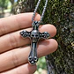 Collar En Acero Para Hombre Y Mujer Dije Cruz Cráneo Gótica - Miniatura 3