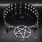 Collar Choker Para Mujer Con Dije Cruz Estrella Pentagrama  - Miniatura 3