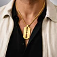 Collar Para Hombre Y Mujer Dije Cuchilla Barbero Color Negro - Miniatura 2