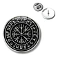 Broche Insignia Hombre Y Mujer Pin Vegvisir Brujula Vikinga - Miniatura 6