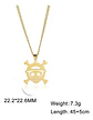 Collar Para Hombre Mujer Con Dije Cráneo One Piece Color Oro - Miniatura 2
