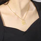 Collar Para Hombre Mujer Con Dije Cráneo One Piece Color Oro - Miniatura 3
