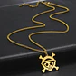 Collar Para Hombre Mujer Con Dije Cráneo One Piece Color Oro - Miniatura 5