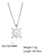 Collar Para Hombre Mujer Con Dije Cráneo One Piece Color Oro - Miniatura 9