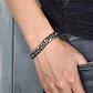 Pulsera Esclava Industrial Para Hombre Tipo Cubana De Acero - Miniatura 6