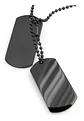 Collar De Acero Para Hombre Dijes Placas Militares Plata - Miniatura 11