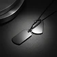 Collar De Acero Para Hombre Dijes Placas Militares Plata - Miniatura 17